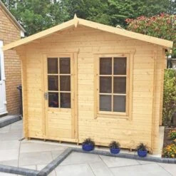 Shire Bucknells 3m X 3m Log Cabin Summerhouse (28mm)