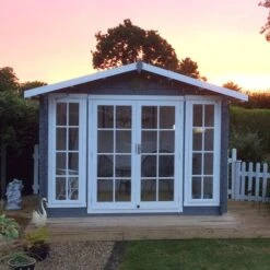 Shire Epping 3.2m X 2.4m Log Cabin Summerhouse (28mm)