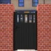 Partial Privacy Premium Aluminium Side Gate - Black