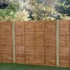 Forest 6' X 5' Brown Pressure Treated Super Lap Fence Panel (1.83m X 1.52m)