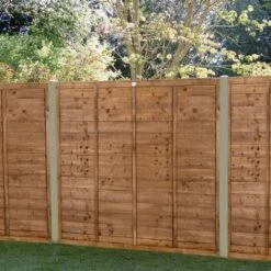 Forest 6' X 5' Brown Pressure Treated Super Lap Fence Panel (1.83m X 1.52m)