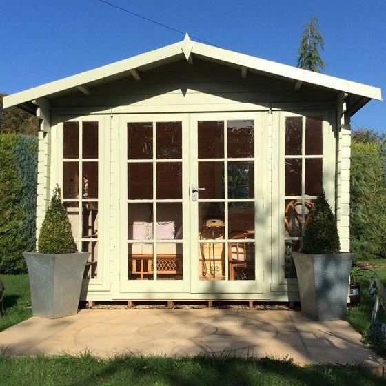 Shire Epping 3.6m X 3.6m Log Cabin Summerhouse (28mm) - Image 2