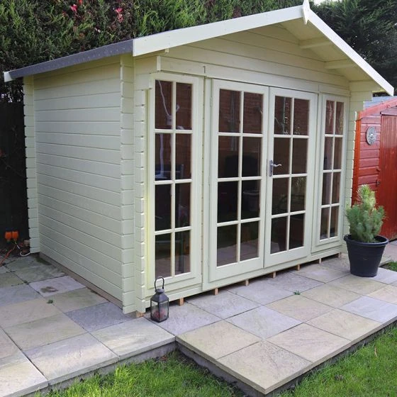 Shire Epping 3.6m X 3.6m Log Cabin Summerhouse (28mm) - Image 6