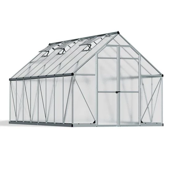 8' X 16' Palram Canopia Essence Large Walk In Aluminium Framed Greenhouse (2.44m X 4.87m) - Image 4