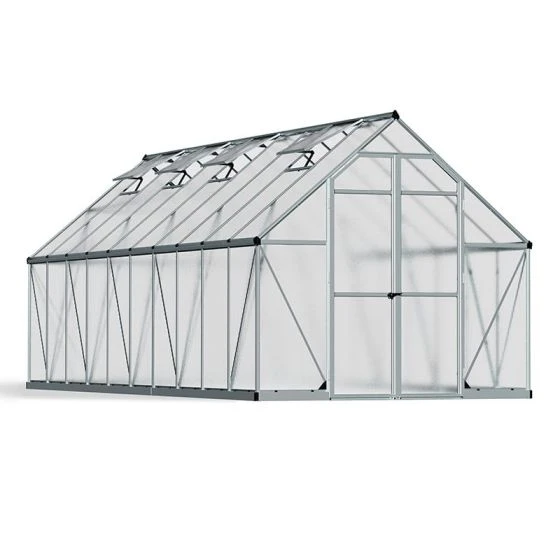 8' X 20' Palram Canopia Essence Large Walk In Aluminium Framed Greenhouse (2.44m X 6.07m) - Image 4