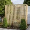 Forest 6' X 6' Pressure Treated Vertical Slatted Garden Screen Panel (1.8m X 1.8m)