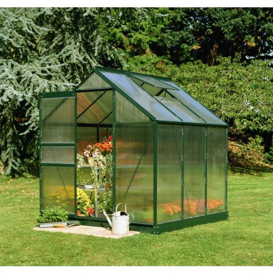 6'4 X 6'5 Green Frame Halls Popular 66 Small Greenhouse (1.93 X 1.95m) - Image 4