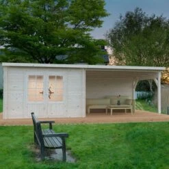 Palmako Ella 6.6m X 3.2m Log Cabin Summer House (28mm)