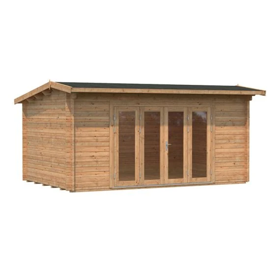 Palmako Ines 5.1m X 3.3mm Log Cabin Garden Room (44mm) - Image 8