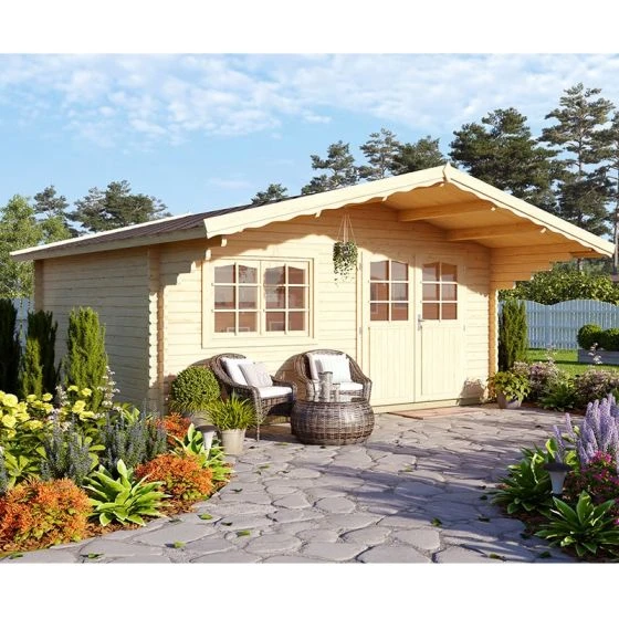 Palmako Sally 4.8m X 3.9m Log Cabin Summer House (44mm) - Image 5