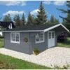 Palmako Sally 5.3m X 4.1m Log Cabin Garden Building (44mm)
