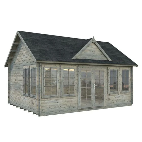 Palmako Claudia 5.4m X 3.9m Log Cabin Garden Room (44mm) - Image 7