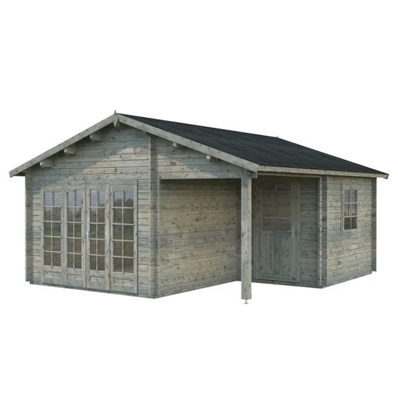 Palmako Irene 5.3m X 5.7m Log Cabin Garden Building (44mm) - Image 8
