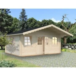 Palmako Helena 5.4m X 4.2m Log Cabin Garden Building (70mm)