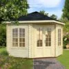 Palmako Melanie 2.8m X 2.8m Corner Log Cabin Summer House (44mm)