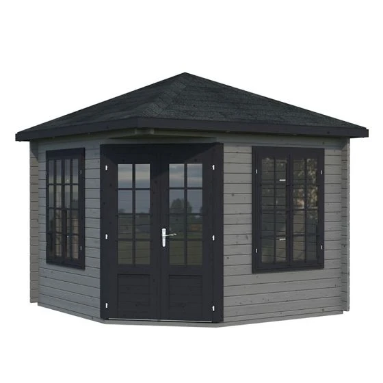 Palmako Melanie 3.5m X 3.5m Corner Log Cabin Summer House (44mm) - Image 13