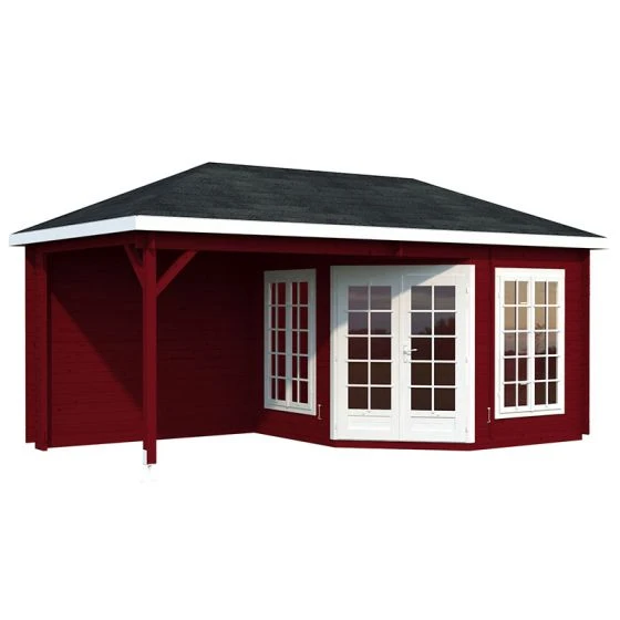 Palmako Melanie 5.7m X 3m Corner Log Cabin Summer House (28mm) - Image 12
