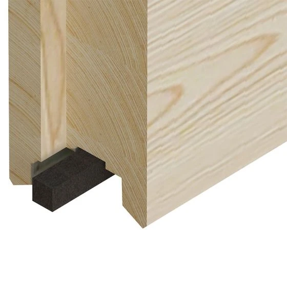 Palmako Grace 6m X 3.9m Pent Log Cabin With Canopy (56mm) - Image 10