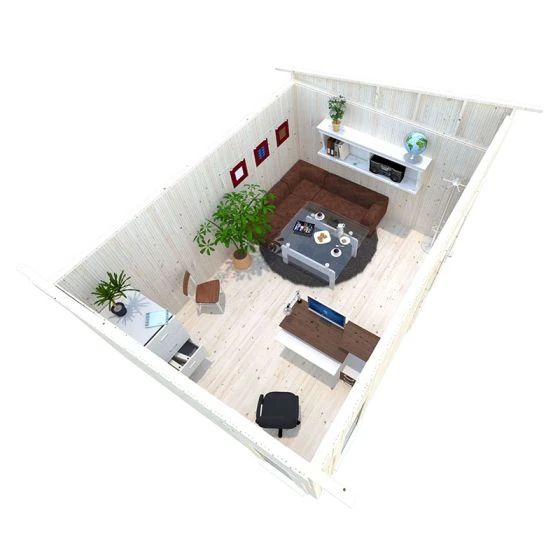 Palmako Simone 5m X 3.9m Pent Log Cabin (88mm) - Image 2