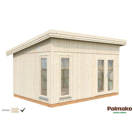 Palmako Simone 5m X 3.9m Pent Log Cabin (88mm) - Image 4