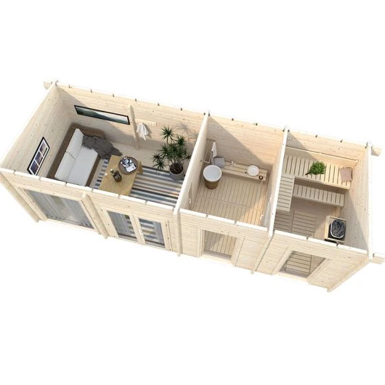 Palmako Heidi 8.8m X 3.9m Log Cabin Garden Building (70mm) - Image 10