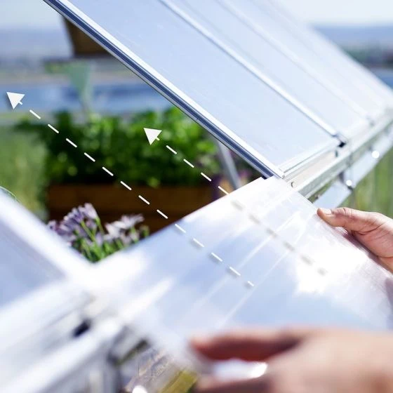 10' X 12' Palram Canopia Balance Silver Greenhouse (3.04m X 3.66m) - Image 13