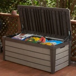 5' X 2' Keter Brushwood 454L Plastic Garden Storage Box (1.45m X 0.7m)