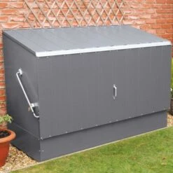 6'4 X 2'9 Trimetals Metal Bike Shed - Anthracite (1.95m X 0.88m)