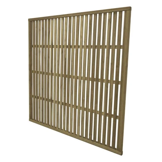 Forest 6' X 6' Pressure Treated Vertical Slatted Garden Screen Panel (1.8m X 1.8m) - Image 5