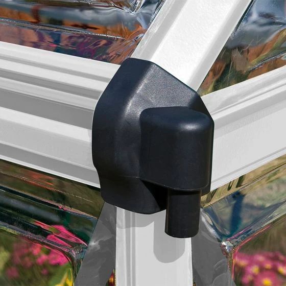 6'x8' Palram Canopia Harmony Walk In Silver Polycarbonate Greenhouse (1.8x2.4m) - Image 6