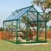 6'x8' Palram Canopia Hybrid Walk In Green Polycarbonate Greenhouse (1.8x2.4m)