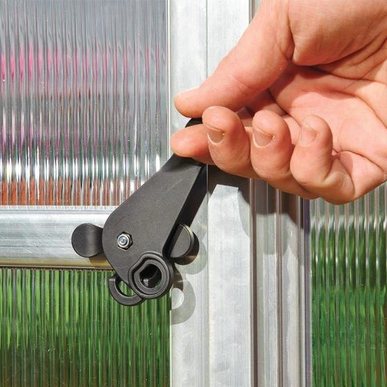 6'x4' Palram Canopia Mythos Small Silver Polycarbonate Greenhouse (1.8x1.2m) - Image 6