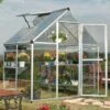 6'x4' Palram Canopia Hybrid Small Silver Polycarbonate Greenhouse (1.8x1.2m)