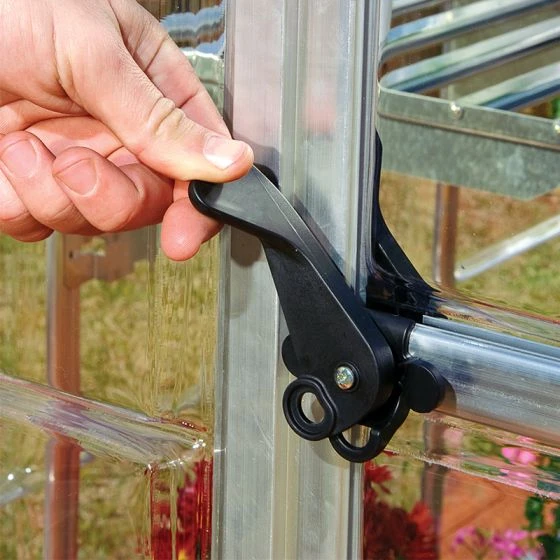 6'x14' Palram Canopia Harmony Large Walk In Silver Polycarbonate Greenhouse (1.8x4.2m) - Image 5