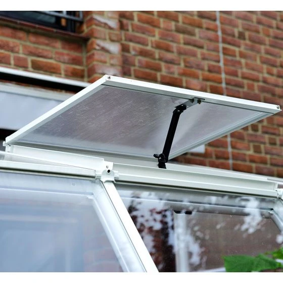 8'x14' Palram Canopia Rion White Sun Room Walk In Wall Greenhouse (2.4x4.2m) - Image 7