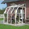 6'x6' Palram Canopia Rion White Lean To Sun Room (1.8x1.8m)