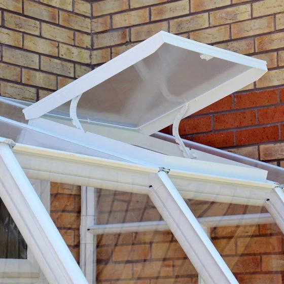 6'x6' Palram Canopia Rion White Lean To Sun Room (1.8x1.8m) - Image 3