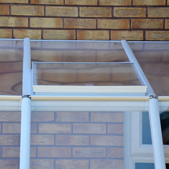 6'x6' Palram Canopia Rion White Lean To Sun Room (1.8x1.8m) - Image 2