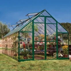 8' X 20' Palram Canopia Balance Green Greenhouse (6.07m X 2.44m)
