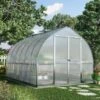 8'x12' Palram Canopia Bella Large Walk In Silver Aluminium Framed Greenhouse (2.4x3.6m)