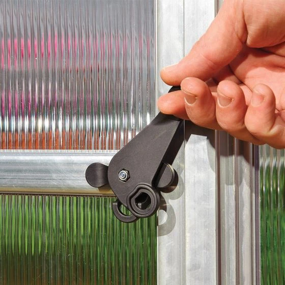 8'x16' Palram Canopia Bella Large Walk In Silver Aluminium Framed Greenhouse (2.4x4.8m) - Image 7