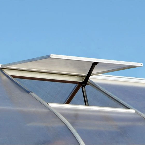 8'x16' Palram Canopia Bella Large Walk In Silver Aluminium Framed Greenhouse (2.4x4.8m) - Image 8