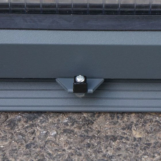 6'x8' Palram Canopia Glory Grey Walk In Polycarbonate Greenhouse (1.8x2.4m) - Image 12