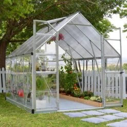 8' X 8' Palram Canopia Balance Silver Greenhouse (2.47m X 2.44m)