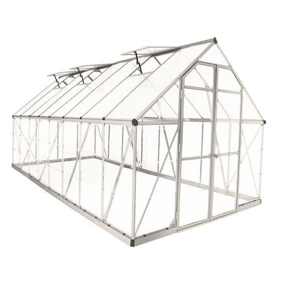 8' X 16' Palram Canopia Balance Silver Greenhouse (4.87m X 2.44m) - Image 2