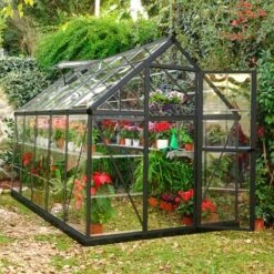 6' X 10' Palram Canopia Harmony Grey Greenhouse (1.85m X 3.06m)