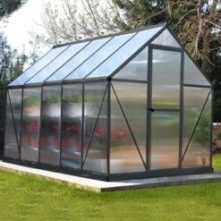 6' X 10' Palram Canopia Mythos Grey Greenhouse (1.85m X 3.06m)
