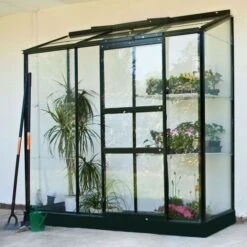 6'5 X 2'4 Halls Green Wall Garden 26 Greenhouse (1.94 X 0.69m)