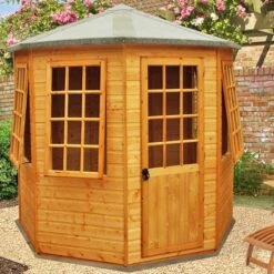 8'3x8'3 Shire Arreton Traditional Octagonal Wooden Summer House