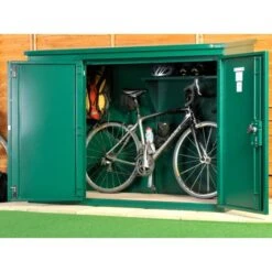 6' X 3' Asgard Annexe Police Approved Metal Bike Shed (1.83m X 0.92m)